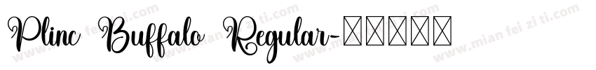 Plinc Buffalo Regular字体转换